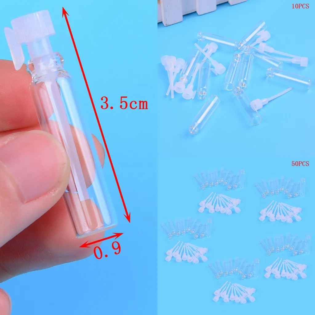 Perfume Fragrance Lab - 50개 1ml 휴대용 미니 유리 향수