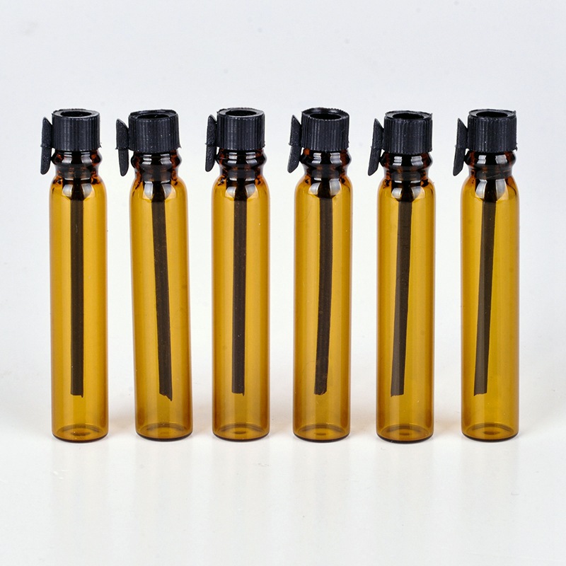 Perfume Fragrance Lab - 100pcs 1/2ml 빈 미니 앰버 유리