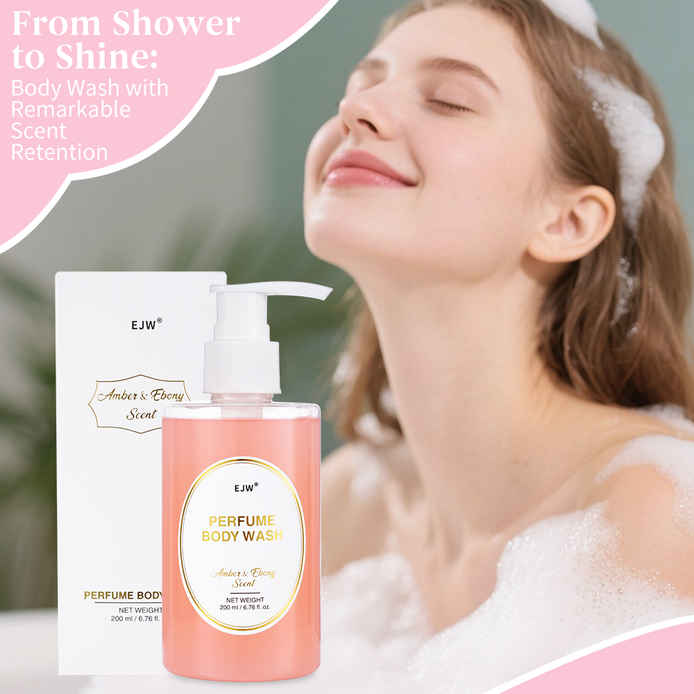 Perfume Fragrance Shower Gel - EJW 앰버 에보니 퍼퓸 바디워시 200ml,